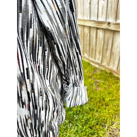 Jhane Barnes A New Identity Men’s Button Shirt L Abstract Long Sleeve 100Cotton - Picture 6 of 11